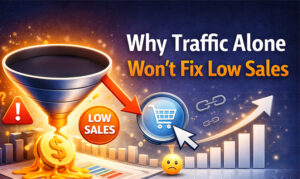 Why Traffic Alone Won’t Fix Low Sales | Ecommerce Conversion Strategy