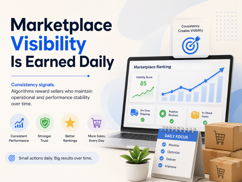 Marketplace Visibility Is Earned Daily Marketplace Visibility Is Earned Daily | Ecommerce Consestency